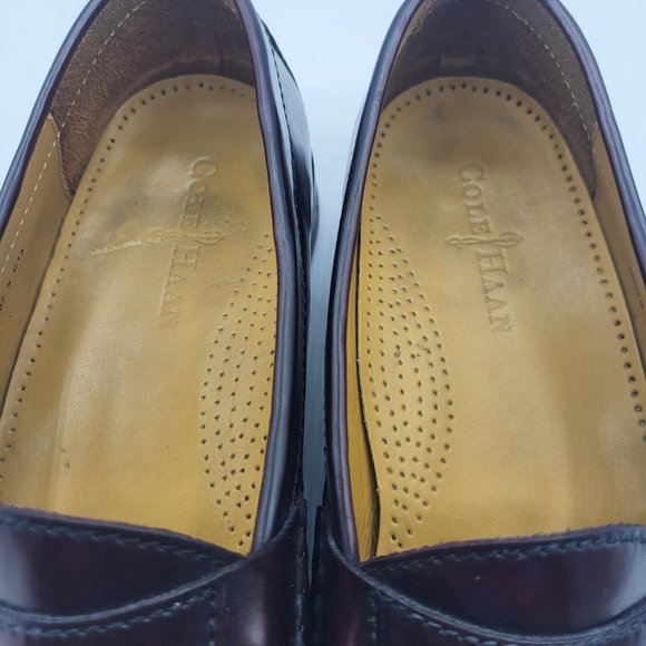 Cole Haan Burgundy Tassel Loafers - Picture 7 of 8